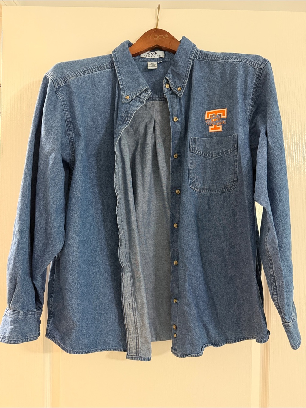 Denim Shirt with TN Lady Vols Embroidered Logo